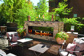 Empire Comfort Systems Carol Rose 48" See-Through Linear Outdoor Fireplace with Crushed Glass (OLL48SP12SN)